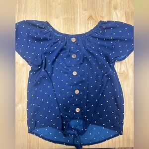 Polka dots top girls